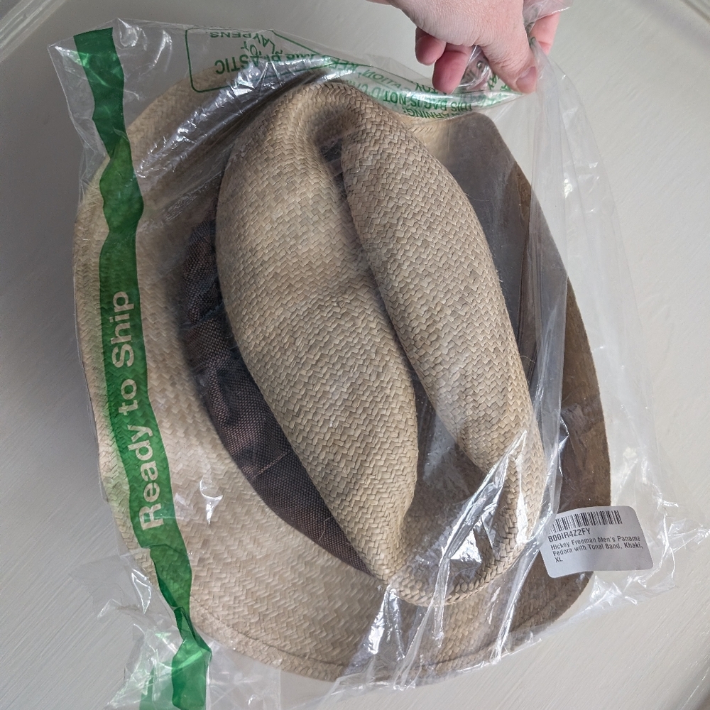 Hickey Freeman Tan Straw Hat